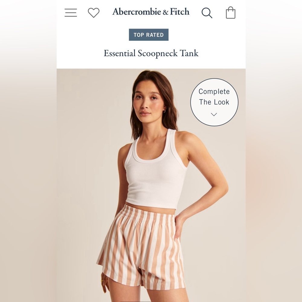 4-Pack of A&F Essential Scoopneck Tank